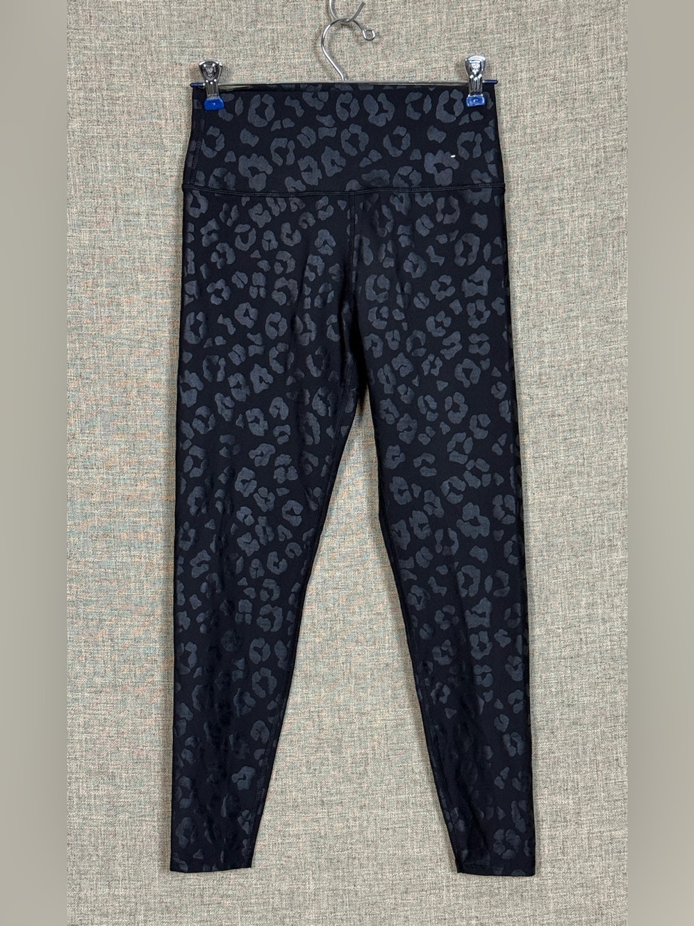 Women's Black Leopard Print High-Waist Leggings